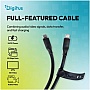 ���� ������ USB-C to USB-C 0.5m USB4 2.0 80G 240W 16K silicone black Digitus (AK-300350-005-S)