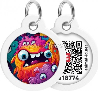 Адресник для животных WAUDOG Smart ID с QR паспортом Адресник для животных WAUDOG Smart ID с QR паспортом