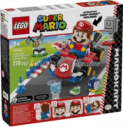 ����������� LEGO Super Mario Mario Kart � Interactive Mario � Standard Kart (72043)