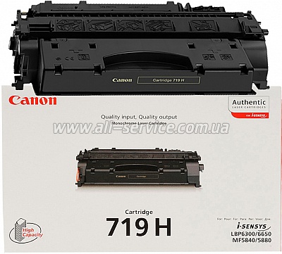   Canon 719H  LBP6300DN/ LBP6650DN/  MF5580DN/ MF5840DN/ LBP251/ MF411 (3480B002)