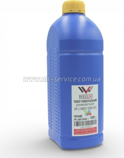 Тонер Welldo HP LJ Enterprise M607/ M608/ M609/ Canon 056/ 056L/ 056H/ 057 бутль 1кг (UWDTH608-1) Тонер Welldo HP LJ Enterprise M607/ M608/ M609/ Canon 056/ 056L/ 056H/ 057 бутль 1кг (UWDTH608-1)