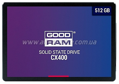 SSD  GOODRAM CX400 512GB SATAIII 3D TLC (SSDPR-CX400-512)