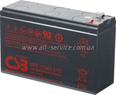    CSB UPS123606F2 12V 6Ah (UPS123606F2)