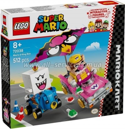 ����������� LEGO Super Mario Mario Kart � Wario � King Boo (72038)