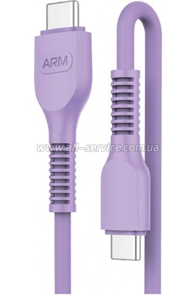 ���� ������ USB-C to USB-C 1.0m AR88 3A purple Armorstandart (ARM65291)