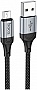 ���� ������ USB 2.0 AM to Micro 5P 1.0m 2.4A nylon X102 black HOCO (6942007608763)