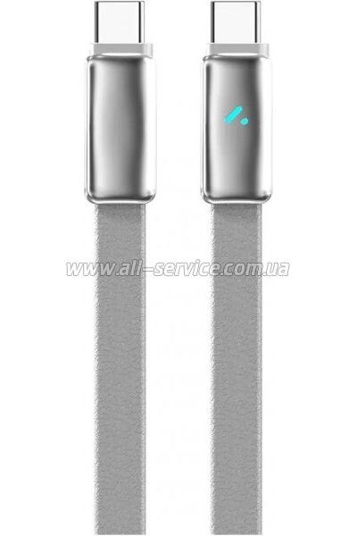 ���� ������ USB-C to USB-C 1.0m 5A 100W ultra-thin gray ColorWay (CW-CBPDCC100-GR)