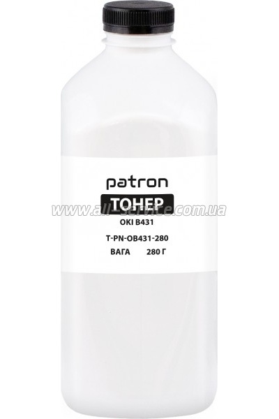 Тонер Patron Oki B431 бутль 280г Black (PN-OB431-280) Тонер Patron Oki B431 бутль 280г Black (PN-OB431-280)