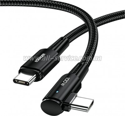 ���� ������ USB-C to USB-C 1.0m 100W black Essager (EXCTT1-CGWT01)