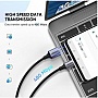 ���� ������ USB 2.0 AM to USB-C 1.0m US288 Aluminum Braid Black Ugreen (60126)