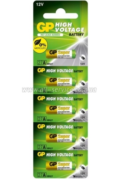  Gp A27/ 27A, MN27 12V * 1  (27A-U5 / 4891199011504)