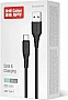 ���� ������ USB 2.0 AM to USB-C 1.0m 3A textured PVC black ColorWay (CW-CBUC094-BK)