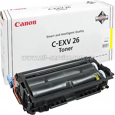 - Canon C-EXV26 Yellow (1657B006)