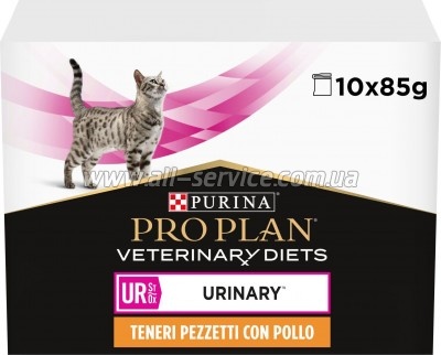 Влажный корм для кошек Purina Pro Plan Veterinary Diets UR ST/ OX Urinary С курицей 10 x 85г (8445290093592) Влажный корм для кошек Purina Pro Plan Veterinary Diets UR ST/ OX Urinary С курицей 10 x 85г (8445290093592)