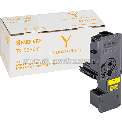 Тонер-картридж Kyocera TK-5230Y Kyocera M5521/ P5021 Yellow (1T02R9ANL0) Тонер-картридж Kyocera TK-5230Y Kyocera M5521/ P5021 Yellow (1T02R9ANL0)