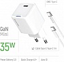 �������� ������� ColorWay GaN Mini 35W PD (CW-CHS056PDC-WT)