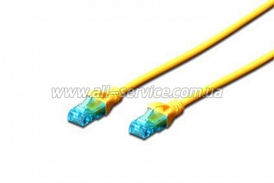   DIGITUS CAT 5e UTP, 2, AWG 26/7, CCA, PVC (DK-1512-020/Y) yellow