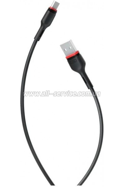 ���� ������ USB 2.0 AM to Micro 5P 1.0m 2.4A NB-P171 black XO (6920680873661)
