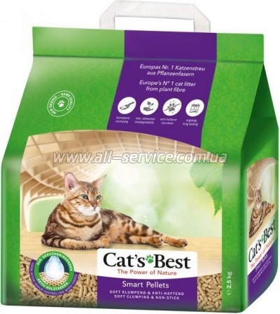 ����������� ��� ������� Cats Best Smart Pellets ��������� ��������� 2.5 �� (5 �) (4002973202135)