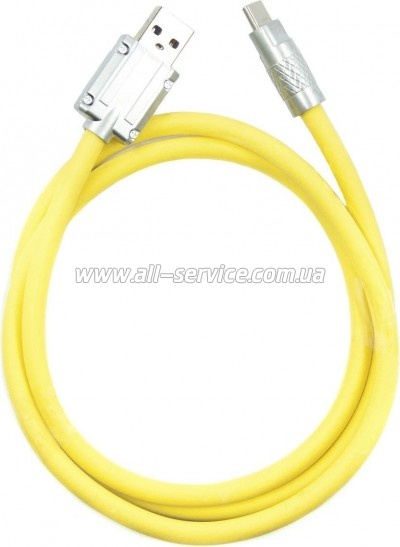 ���� ������ USB 2.0 AM to USB-C 1.0m yellow Dengos (PLS-TC-NS-YELLOW)