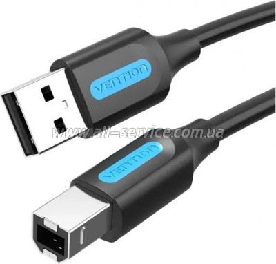 ������ ��� �������� USB 2.0 AM/BM 10.0m ferrite black Vention (COQBL)