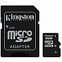   16GB KINGSTON microSD Class 4 + SD  (SDC4/16GB)