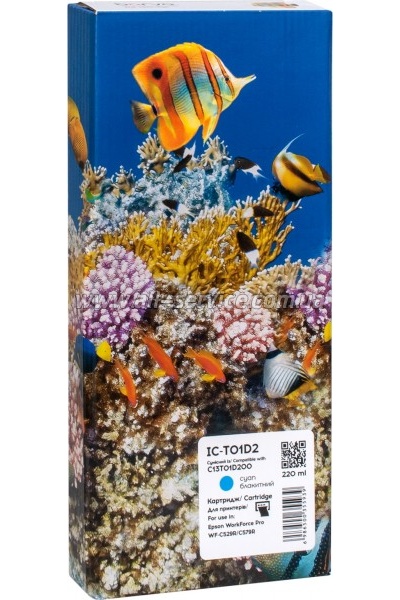 Картридж Barva Epson T01D2 XXL Epson WorkForce Pro WF-C529RDW аналог C13T01D200 cyan (IC-T01D2) Картридж Barva Epson T01D2 XXL Epson WorkForce Pro WF-C529RDW аналог C13T01D200 cyan (IC-T01D2)
