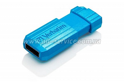  32Gb VERBATIM USB Drive STORE'N'GO PIN STRIPE .BLUE (49057)