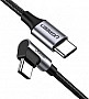 ���� ������ USB-C to USB-C 1.0m US255 Angled 3A Gray / Black Ugreen (50123)