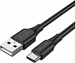 ���� ������ USB 2.0 AM to USB-C 1.5m 3.0A 18W PVC black VENTION (CTHBG)