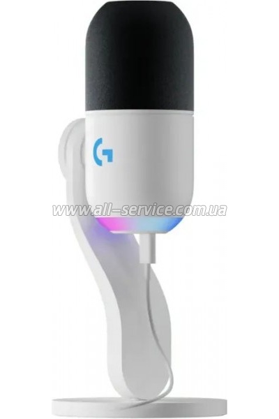  Logitech Yeti GX Dynamic RGB Gaming Mic with Lightsync Off-White (988-000576)