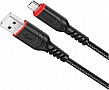 ���� ������ USB 2.0 AM to Micro 5P 1.0m 2.4A nylon X59 black HOCO (6931474744890)