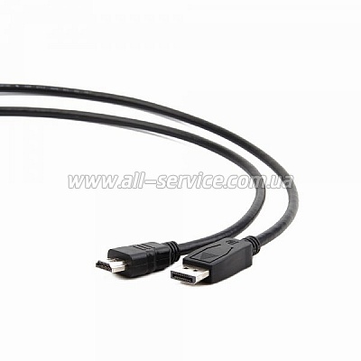  Cablexpert DisplayPort-HDMI, 1M (CC-DP-HDMI-1M)