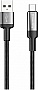 ���� ������ USB 2.0 AM to USB-C 2.0m 6A braided wire black ColorWay (CW-CBUC097-BK)