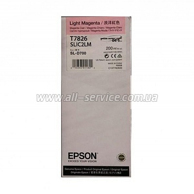  EPSON 200ml Light Magenta SURELAB SL-D700 (C13T782600)