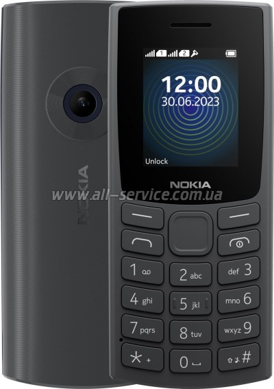   Nokia 110 DS 2023 Charcoal (1GF019FPA2C01)