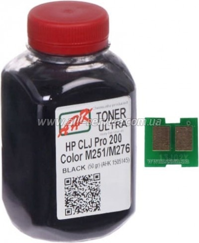 Тонер + чип АНК HP CLJ Pro 200/ M251/ M276n бутль 50г Black (1505157) Тонер + чип АНК HP CLJ Pro 200/ M251/ M276n бутль 50г Black (1505157)