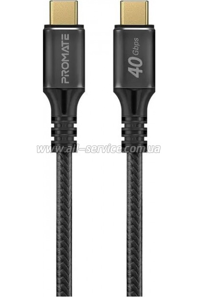 ���� ������ USB-C to USB-C 2.0m Promate (powerbolt240-2m.black)