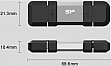  Silicon Power USB 256G SILICON POWER usb3.2+TypeC Mobile C51 (SP256GBUC3C51V1S)