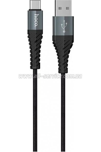 ���� ������ USB 2.0 AM to USB-C 1.0m X38 Cool black HOCO (6931474710567)