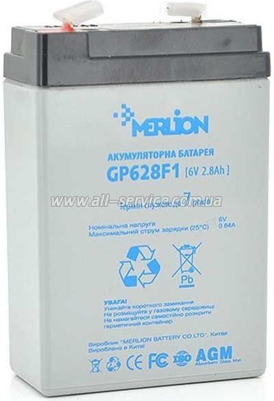   Merlion AGM GP628F1 6V 2.8Ah (GP628F1)