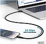 ���� ������ USB-C to USB-C 1.0m USB 3.2 Gen2 10G 100W 4K silicone black Digitus (AK-300342-010-S)