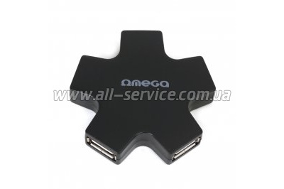 USB  OMEGA 4 Port USB 2.0 Hub Star (OUH24SB)