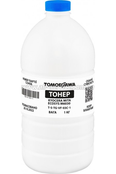 ����� Tomoegawa Kyocera Mita Ecosys M6030 ����� 1�� Cyan (TSM-VF-03C-1)