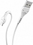 ���� ������ USB 2.0 AM to Micro 5P 1.0m 2.4A PVC X37 white HOCO (6931474710505)