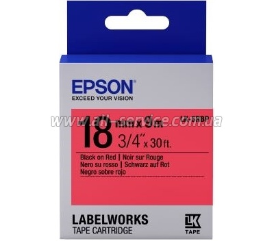  Epson LK5RBP LW-400/ 400VP/ 700 Pastel Blk/Red 18mm/9m (C53S655002)