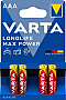  Varta AAA LongLife Max Power LR06 * 4 (04703101404)