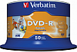 ���� Verbatim DVD-R 4.7Gb 16X CakeBox 50�� AZO Wide Inkjet Printable (43533)