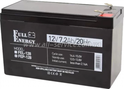    Full Energy 12V 7.2Ah (FEP-128)