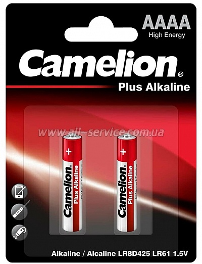  AAAA LR61 Alkaline * 2 Camelion (LR61-BP2)